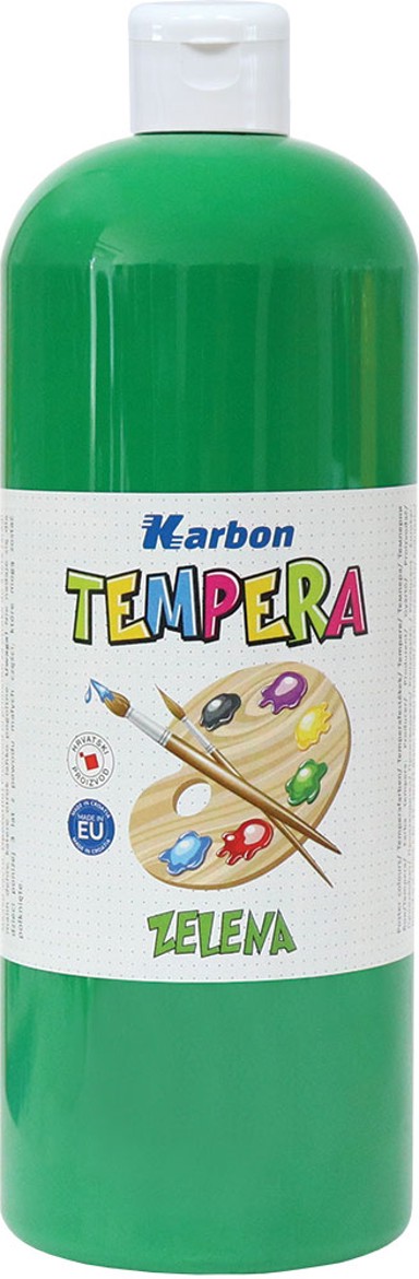 KARBON Tempera, boca, 1000 ml, zelena, P12