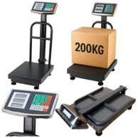 LEAN Elektronička platformska vaga do 200 kg, preciznost 20 g, LCD zaslon i akumulator