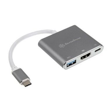 SILVERSTONE Adapter SST-EP08C - USB 3.1 Type-C na HDMI/USB Type C/USB Type A