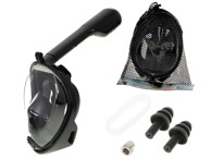 Sklopiva maska za ronjenje, L/XL, crna