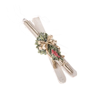 DAKLS Božićni ukrasi Skije, set 3 komada, od polyresina  