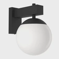 Vanjska zidna lampa, 1xE27, IP44, Bufalata, 900669, crna/bijela