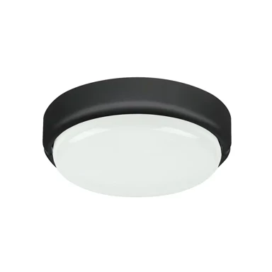 Vanjska zidna/stropna svjetiljka Hort, LED, 15W, 1100 lm, IP54, RA7407, crna
