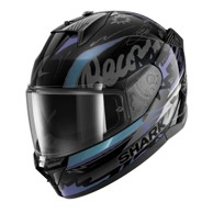 SHARK Kaciga D-SKWAL3 STREETRUSH, black glitter