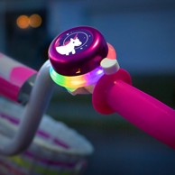 BRIGHTZ Zvono za bicikl s LED svjetlom Jednorog, bijelo