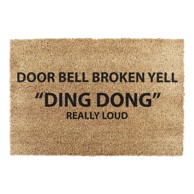 ARTSY DOORMATS Otirač od kokosovih vlakana 40x60 cm Yell Ding Dong 