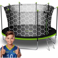 NEO-SPORT Vrtni trampolin 15 ft / 465 cm s unutarnjom zaštitnom mrežom i ljestvama