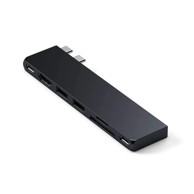 SATECHI Docking stanica PRO SLIM, USB-C, 2x USB-A, 1x HDMI, 2xUSB-C, 1x SD/microSD, crni