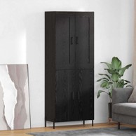 Kuhinjski ormarić 2 kom 69,5x34x180 cm od konstruiranog drva, crni hrast