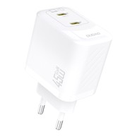 DUDAO Punjač zidni 2x USB-C GaN PD 45W, bijeli