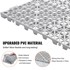 VEVOR Modularne podne pločice za odvodnju, međusobno povezive, 30 × 30 × 1,5 cm, siva