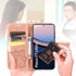 Preklopna futrola za Xiaomi Poco F7 Ultra, leptir, ružičasto-zlatna