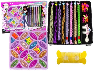 Dječji set perli za kosu i šareni nakit