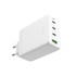 FIXED GaN putni punjač FIXCG100-3CU-WH, 3x USB-C / USB, 100 W, bijeli