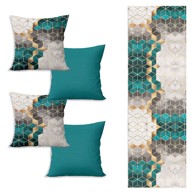 MINIMALIST CUSHION COVERS Set nadstolnjaka i 4 jastučnice Optic 