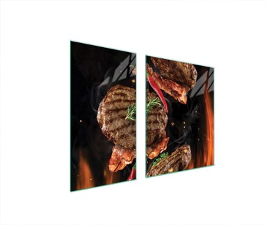 TMK Staklena zaštita za štednjak ili ploču za kuhanje 90x52, grill