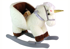 Dječji konjić za ljuljanje Little Unicorn 48 cm, bijeli