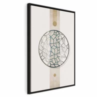 Slika Circle with Artistic Details (1-part) Abstract Shape 60x90