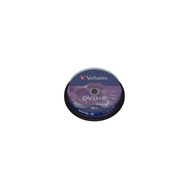 VERBATIM DVD+R medij, Mat Silver, 16×, 4,7 GB, spindle, 10 kom