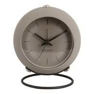 KARLSSON Budilica Nirvana Globe ø 9,5 cm, prirodna