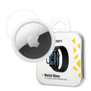 WOZINSKY Hibridno zaštitno staklo za Apple AirTag, crno