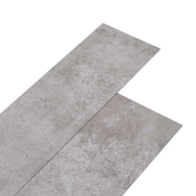 Samoljepljive PVC podne daske 30,5 x 61 cm, zemljano sive, 28 kom