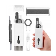 HURTEL Set za čišćenje slušalica i tipkovnice 7 u 1, sivi