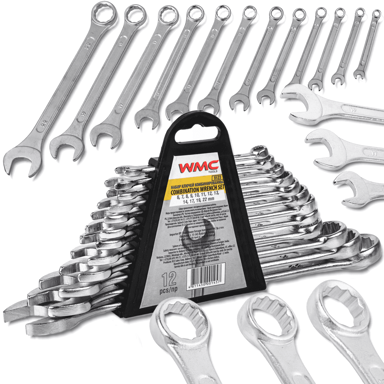 Set od 12 viljuškastih ključeva, 12-krakih, kutnih, 6-22 mm CRV