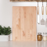 Daska za rezanje, 50x35x4 cm, masivna bukovina, smeđa