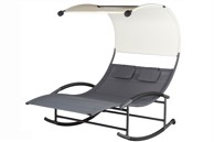 Ležaljka dvosjed za ljuljanje s nadstrešnicom