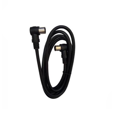 MAXCABLE Antenski koaksijalni produžni kabel APK15KC, kutni, 1.5 m, crni