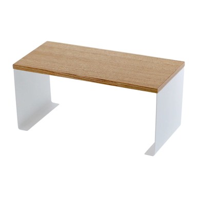 YAMAZAKI Bijela/u prirodnoj boji metalna dodatna kuhinjska polica 30, 5x14 cm Tosca