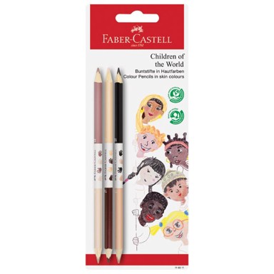 FABER-CASTELL Boja 116511 drvena trokutasta obostrana set