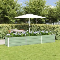 Sadilica 480 x 50 x 45 cm, cinkani čelik, pastelno zelena