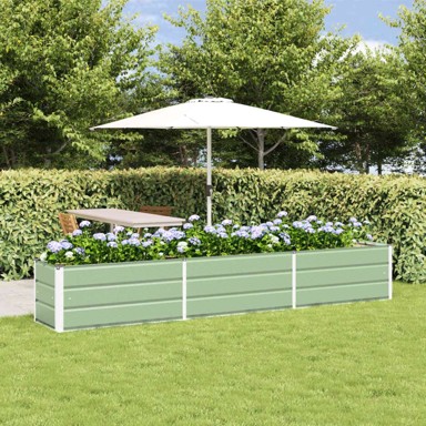 Sadilica 480 x 50 x 45 cm, cinkani čelik, pastelno zelena