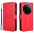 Preklopna maskica novčanik za Xiaomi 14 Ultra, crazy Horse, crvena