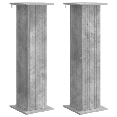 Stalak za biljke 2 kom 30,5x30x100,5 cm, betonska siva