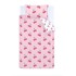 CATHERINE LANSFIELD Posteljina Disco Cherries Stripes za krevet za jednu osobu 135x200 cm Bijela/ružičasta