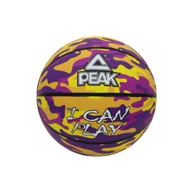 PEAK Košarkaška lopta Camo Ball, žuta i ljubičasta