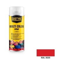 DISTYK Sprej boja RAL3020, 400 ml, prometno crvena