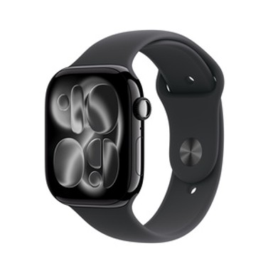 APPLE Watch Series 11 GPS + Cellular 46 mm crno aluminijsko kućište Jet Black s crnom sportskom narukvicom M/L