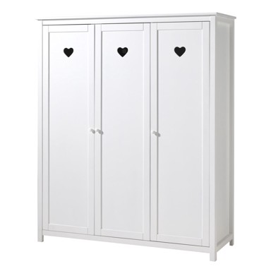 VIPACK Bijela dječja garderoba 159x191x57 cm Amori