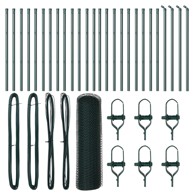 Heksagonalna ograda 0. 4x50 m čelik, zelena