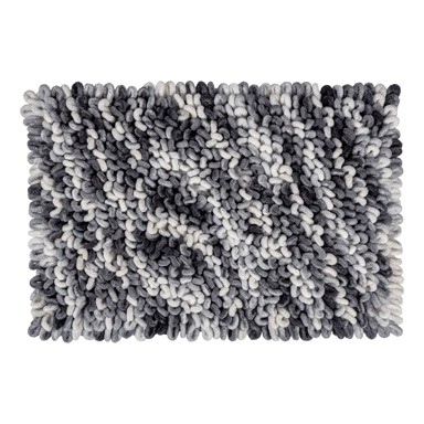 WENKO Prljavo plava tekstilna kupaonska prostirka 60x90 cm Lerici