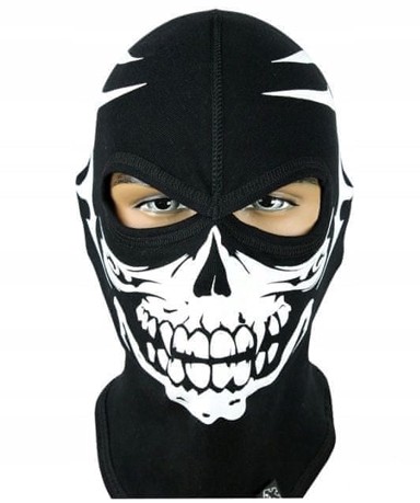 Motociklistička balaklava s lubanjom, veličina L/XL