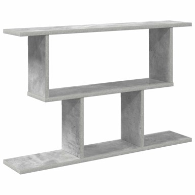Zidna polica 80 x 15 x 50,5 cm, betonsko siva
