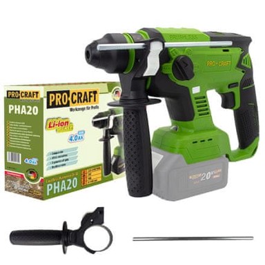 PROCRAFT Akumulatorska bušilica/odvijač PHA20, zelena