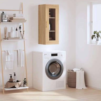 Zidni ormarić, 34.5 x 34 x 90 cm, konstruirano drvo, sonoma hrast