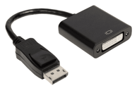 CABLETECH Adapter DisplayPort muški - DVI 24-5, crno