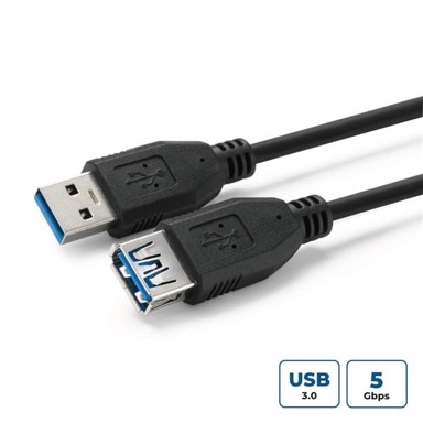 USB 3.2 Gen 1 kabel A–A, M–Ž, 1 m, crna